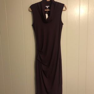 NWT James Perse Dress Size 3 (large) in Burgundy